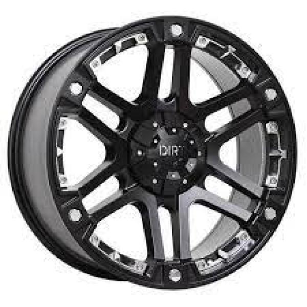 DIRT A.T D01 FLATBLACK CHROME INSERTS