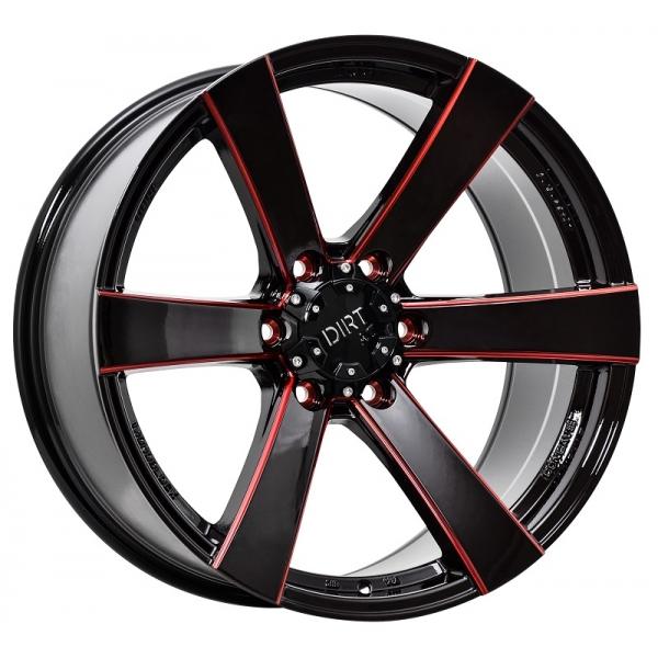 DIRT A.T D91 GLOSSBLACK RED STRIPE